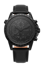 Oscura All Black 45mm Leather