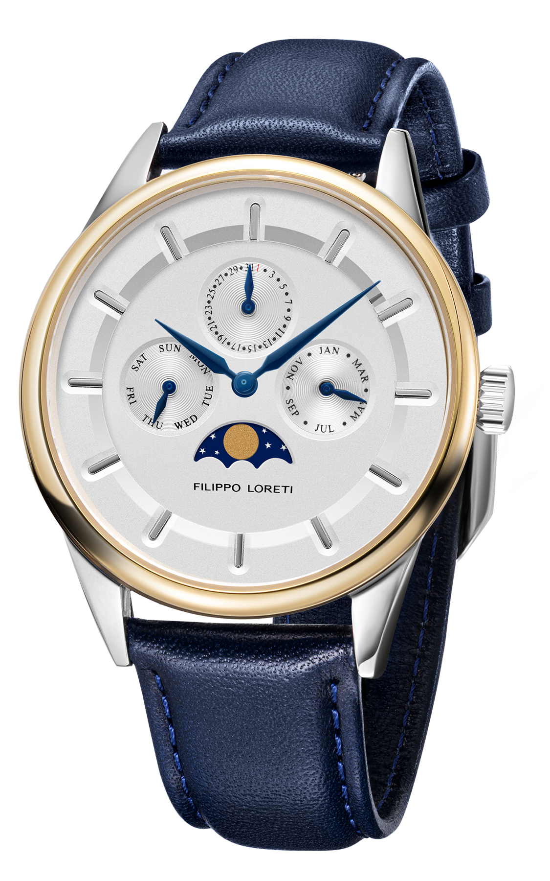 Venice Moonphase Hands of Blue