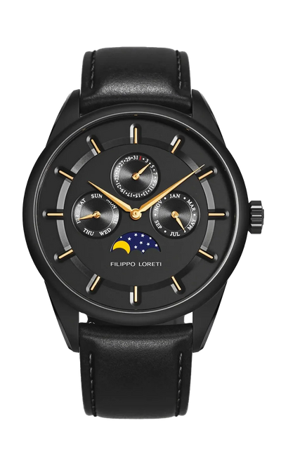 Venice Moonphase Black Gold