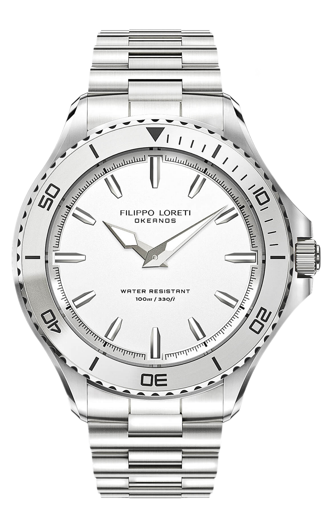 Okeanos Classic White Link Filippo Loreti Watch