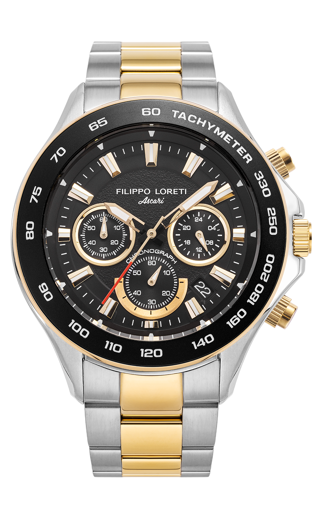 Ascari Monza 45mm Two Tone Black Gold