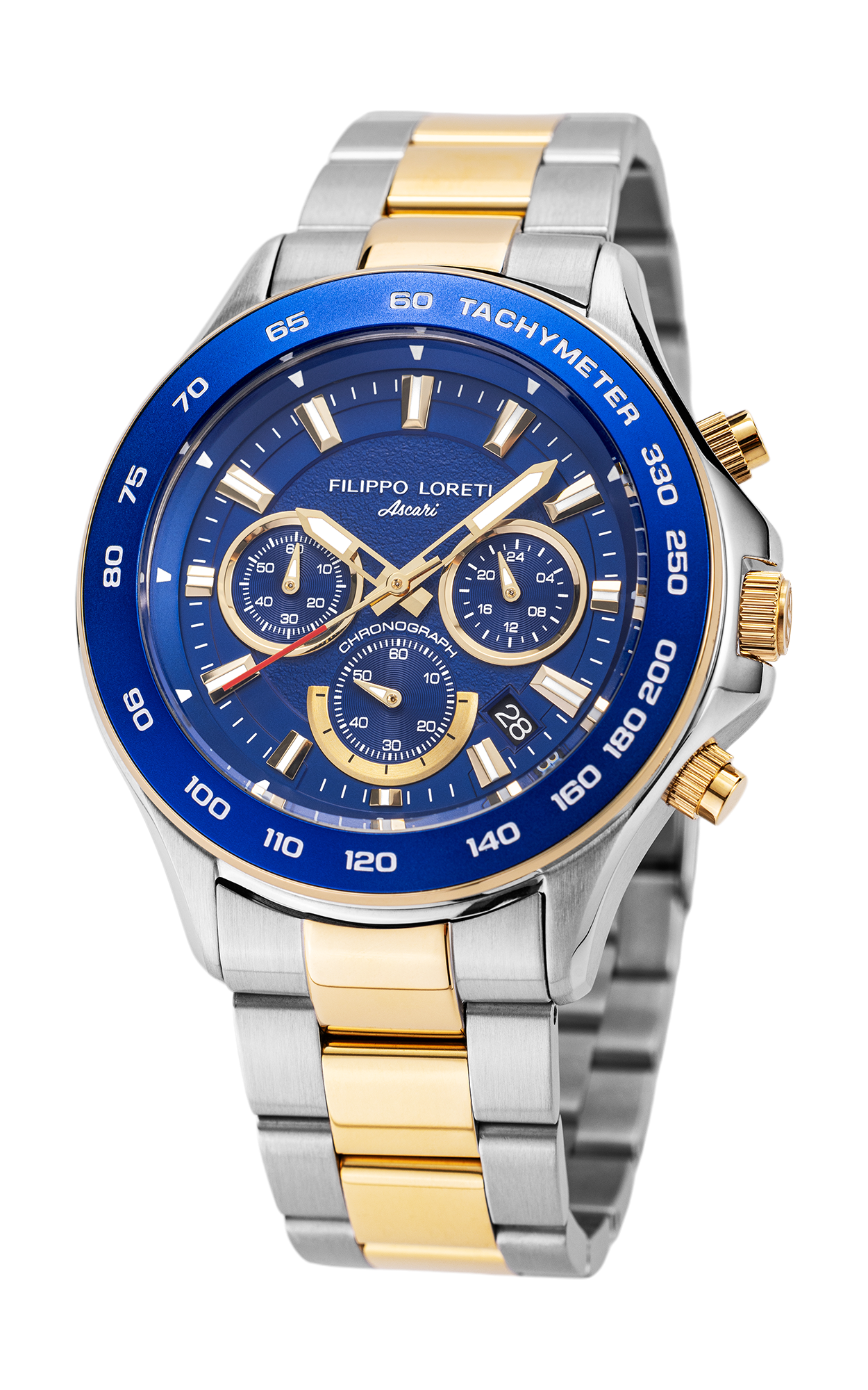 Ascari Monza 45mm Two Tone Blue Gold