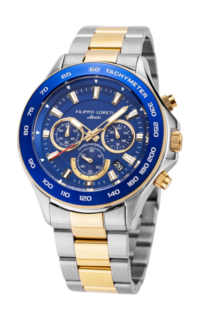 Ascari Monza 45mm Two Tone Blue Gold