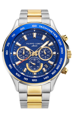 Ascari Monza 45mm Two Tone Blue Gold