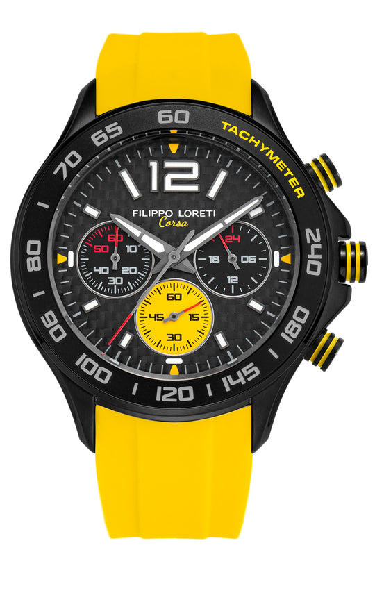 Ascari Monza Black Rose Tiger Rubber Filippo Loreti Watch