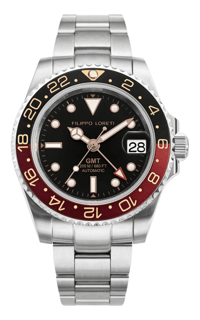 Aquadiver GMT Automatic Black & Red