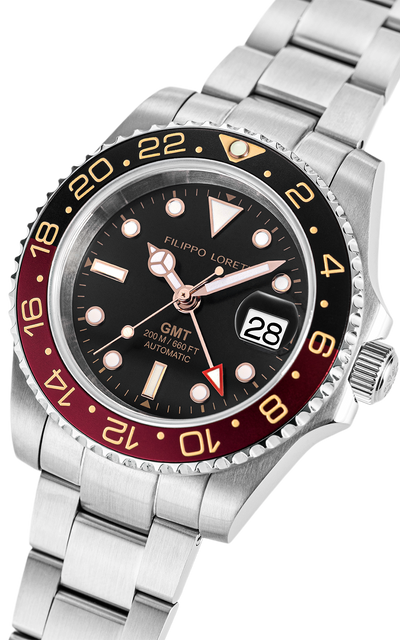 Aquadiver GMT Automatic Black & Red