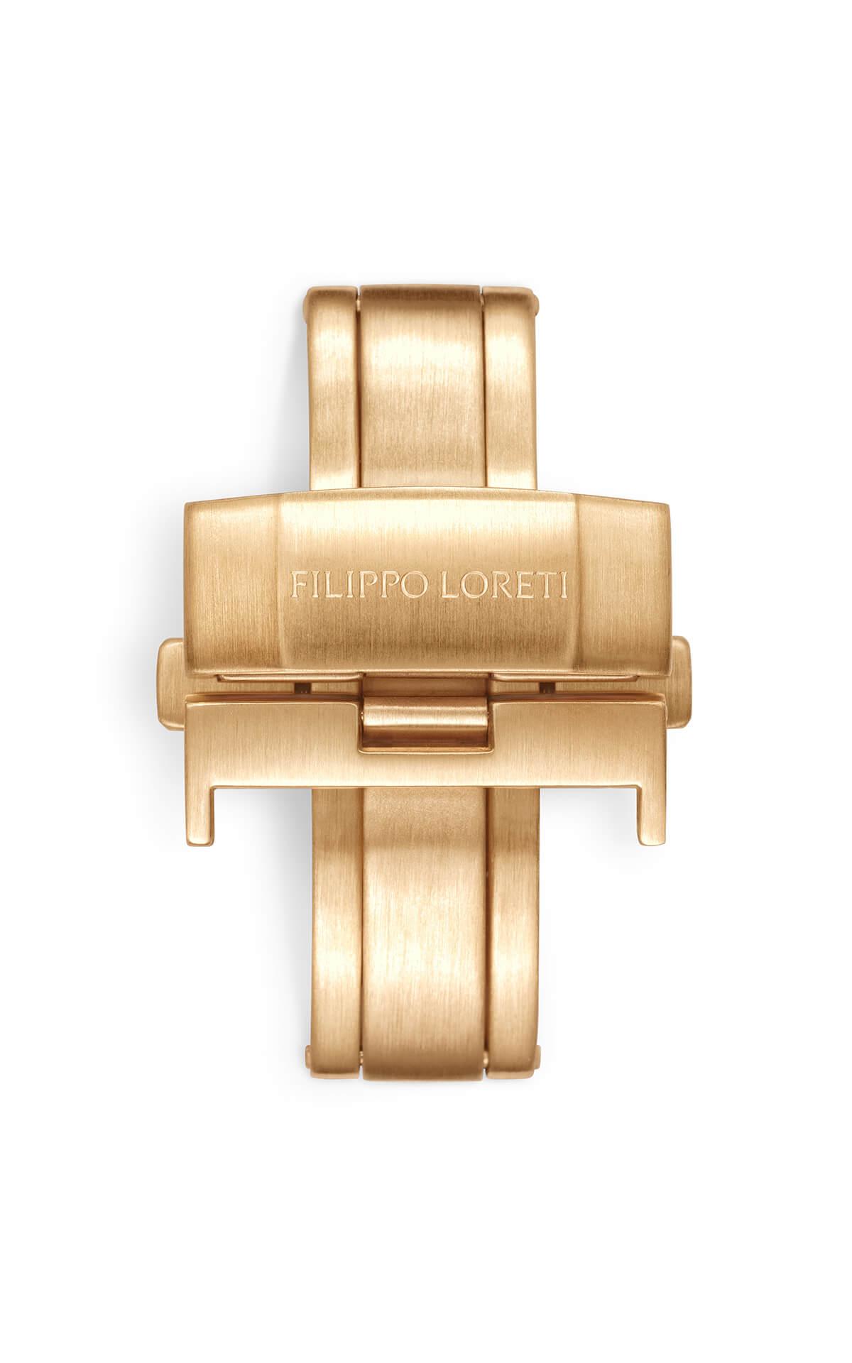 Gold Plated Stainless Steel Butterfly Clasp Florence - Filippo Loreti