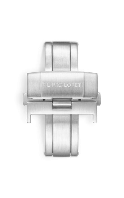 Stainless Steel Butterfly Clasp Silver Florence - Filippo Loreti