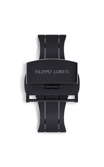 Black PVD Coated Stainless Steel Butterfly Clasp - Filippo Loreti