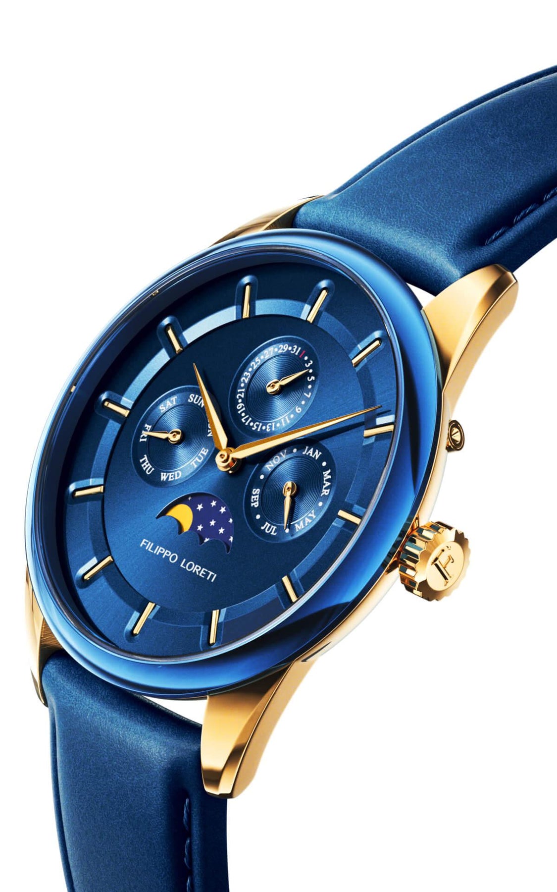 Venice Moonphase Blue Gold - Filippo Loreti