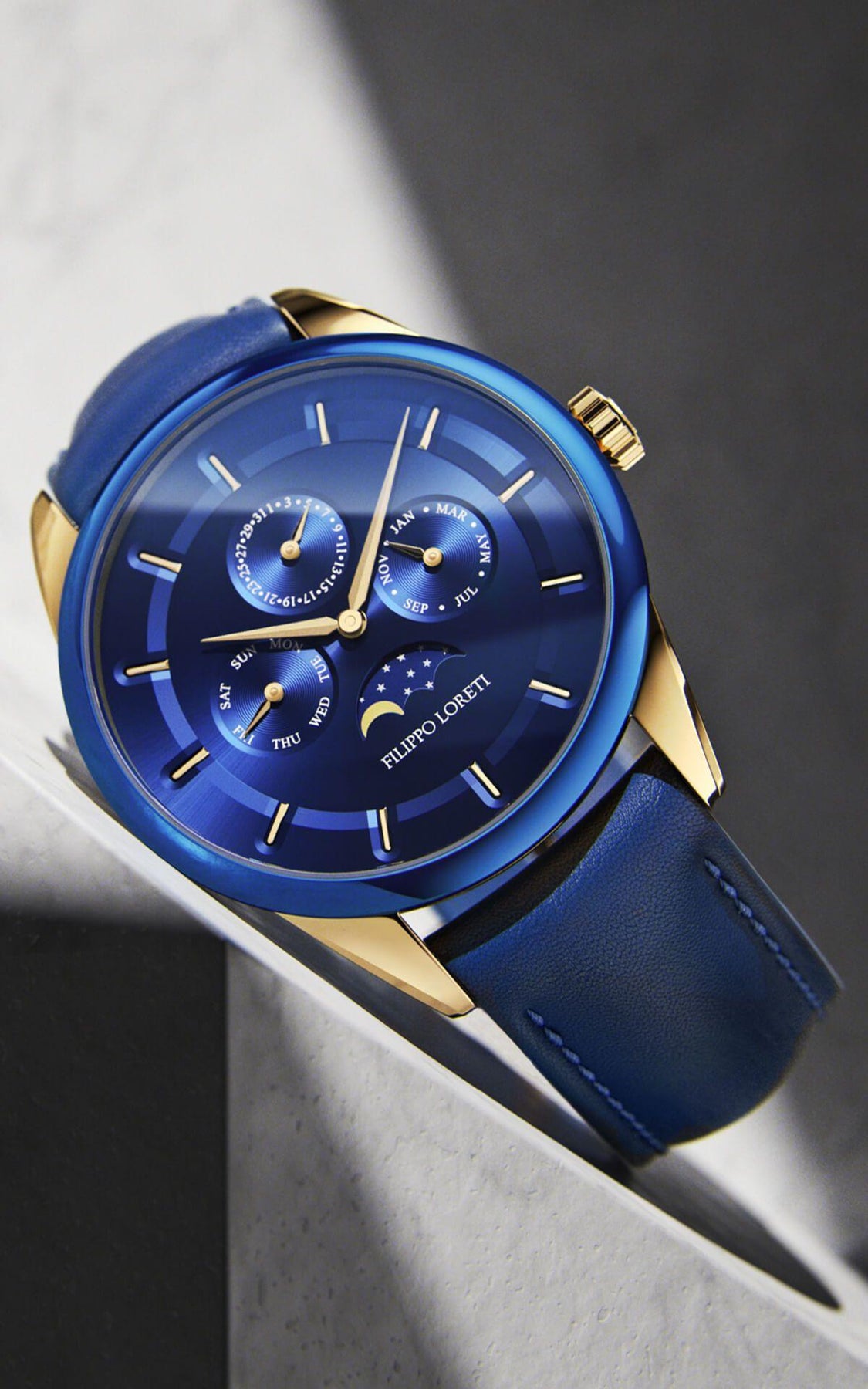 Venice Moonphase Blue Gold - Filippo Loreti