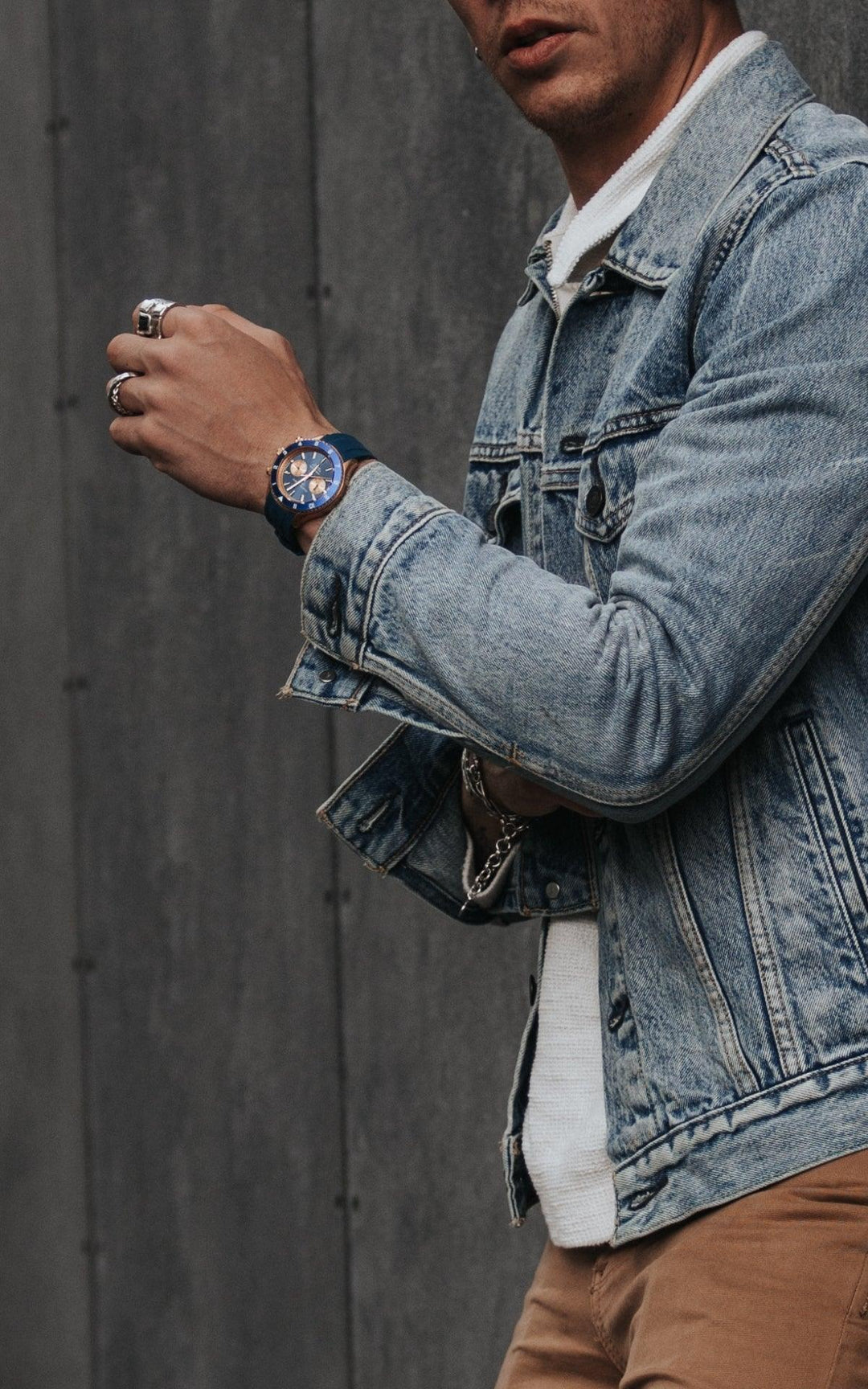 Ascari Indigo Rose Gold Rubber Filippo Loreti Watch