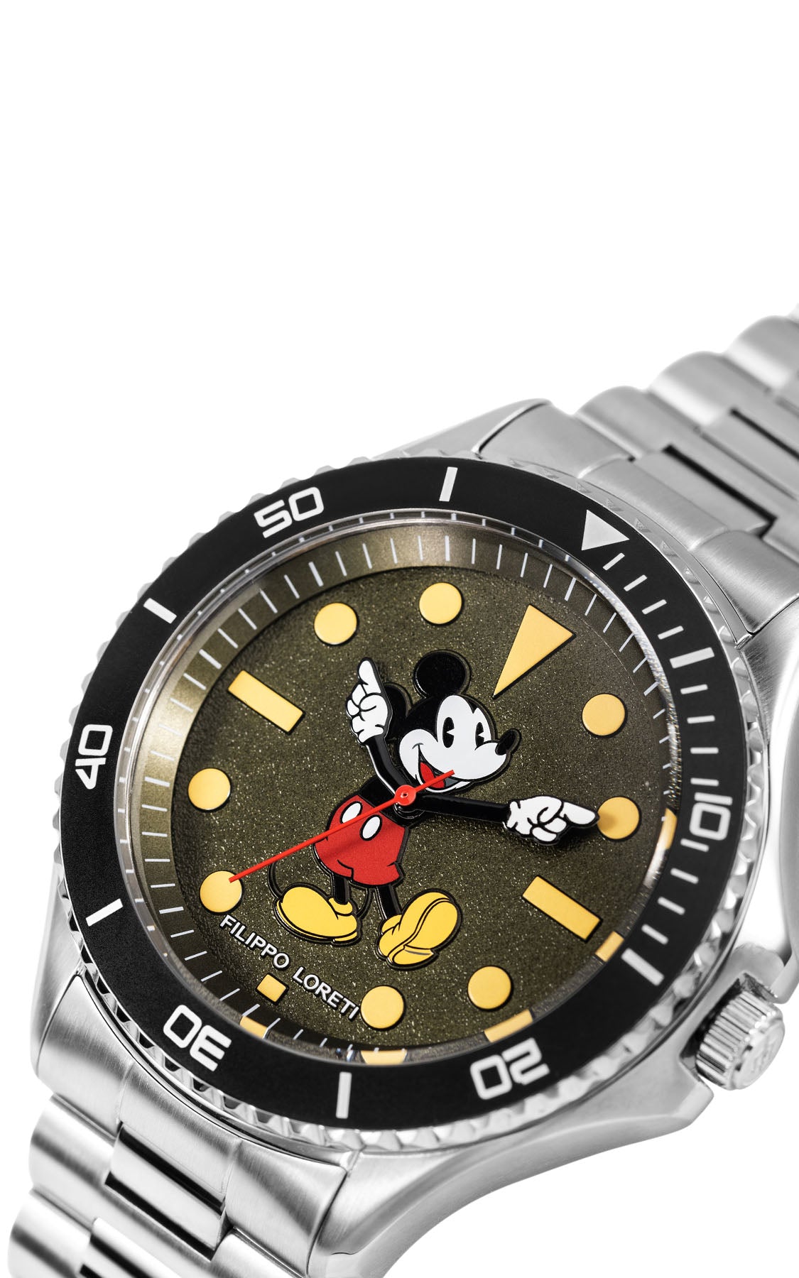 Disney Mickey Mouse Green Stainless Steel