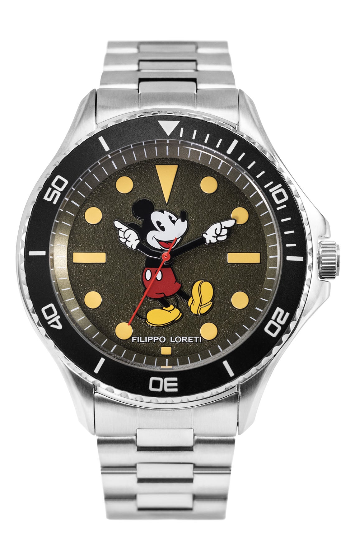 Disney Mickey Mouse Green Stainless Steel